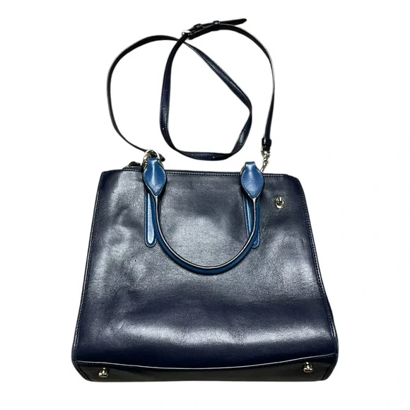 COACH Blue Python Crosby Carryall